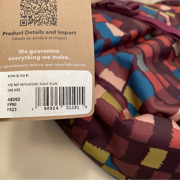 New with Tag Patagonia Atom Sling Backpack 8L - authentic - Picture 8 of 8